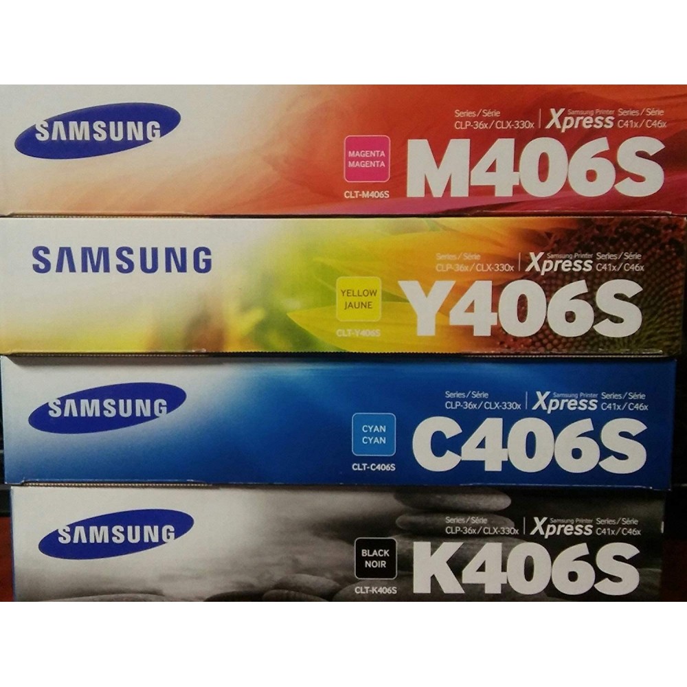 Original Samsung 406 Toner Cartridge Set